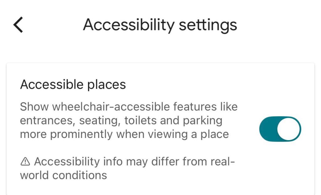 switch to on mode in google maps