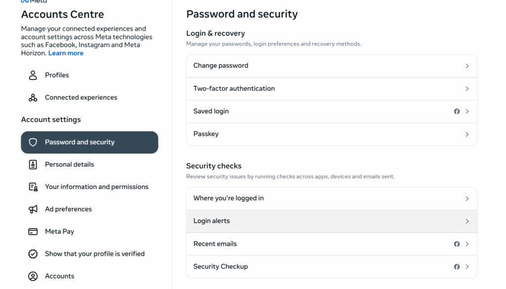 Login alert trick to check Facebook account safe or not