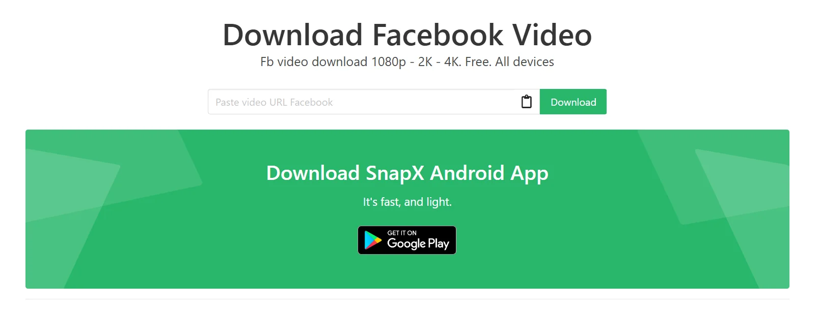 Facebook download reel quickly
